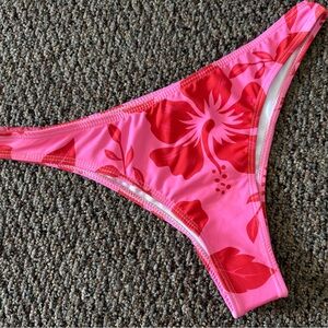 Pink Floral Bikini Bottom